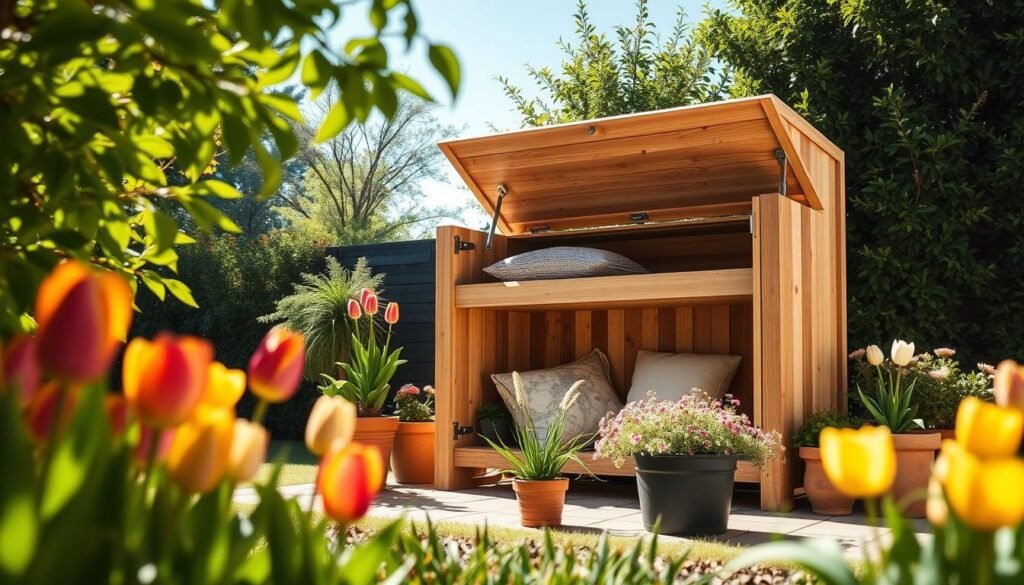 This Keeps Outdoor Cushions Dry — Simple Storage Idea